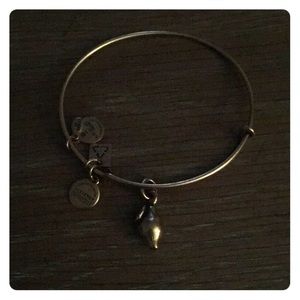 Alex and Ani lemon bangle in gold